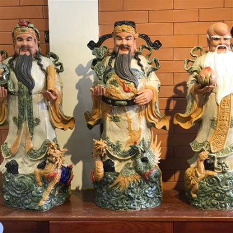 Bộ tam đa Bát Tràng mang tài lộc cho mọi gia đình