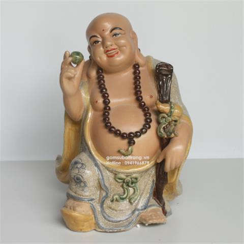 Ý nghĩa tượng Phật Di Lặc bằng sứ cầm gậy Như Ý